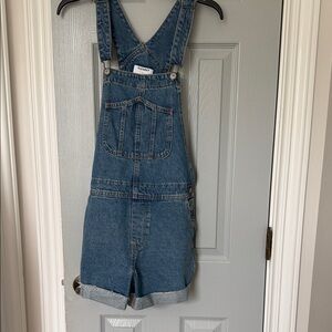 Old Navy Classic Blue Denim Short Overalls